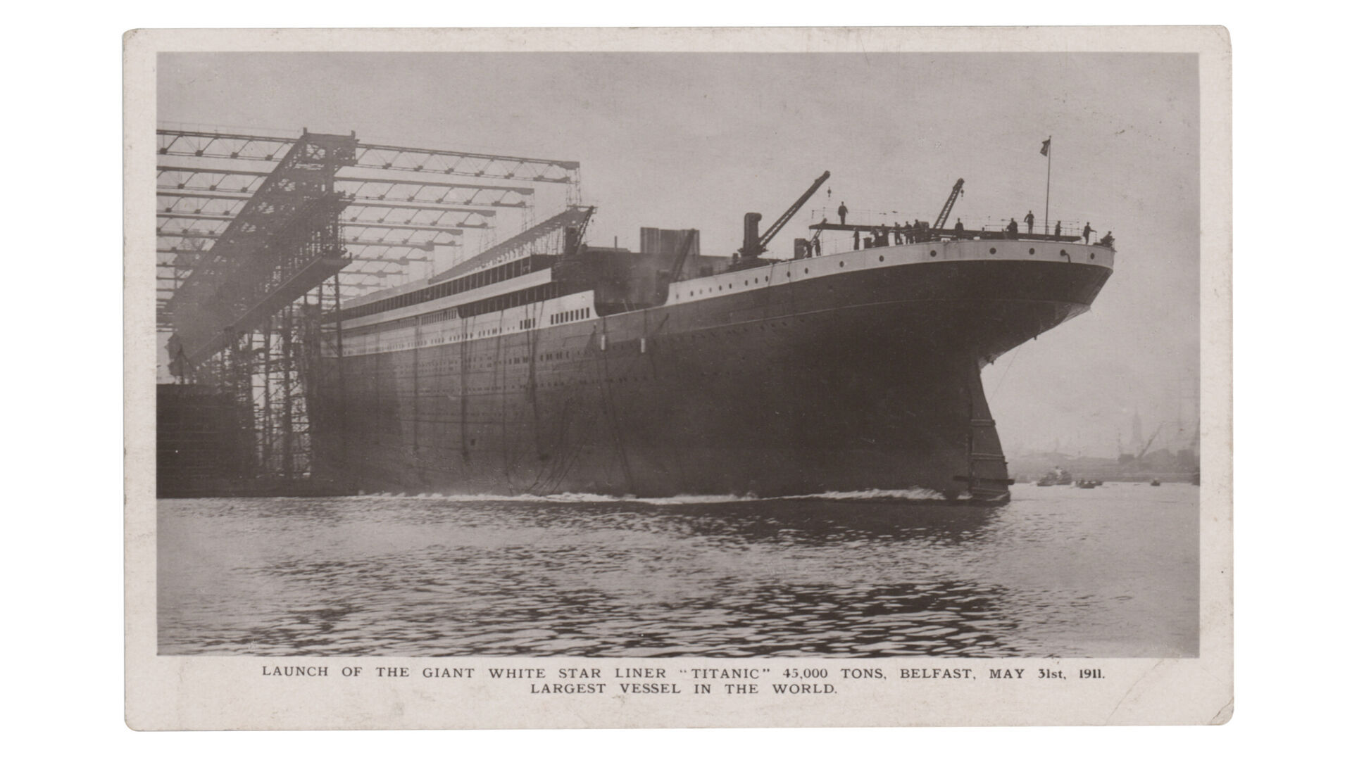 A postcard written by the Titanic's wireless operator could sell for up to $15,000